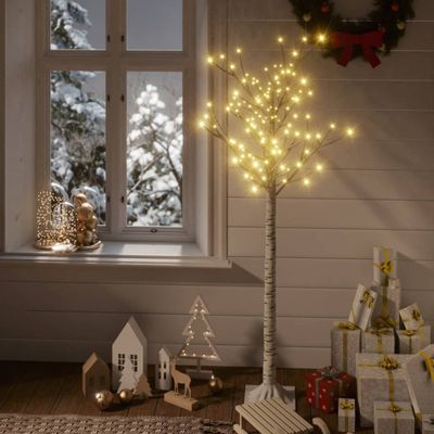 vidaXL Vianočný stromček/vŕba 156 LED 1,5 m, teplá biela, dovnútra/von