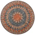 vidaXL Mozaikový bistro stolík, oranžový/sivý 60 cm, keramika