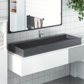 vidaXL Umývadlo minerálny/mramorový odliatok 120x46x11cm antracitové