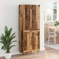 vidaXL Highboard Staré drevo 69,5 x 34 x 180 cm Kompozitné drevo