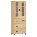 vidaXL Vysoká skrinka dub sonoma 69,5x34x180 cm spracované drevo