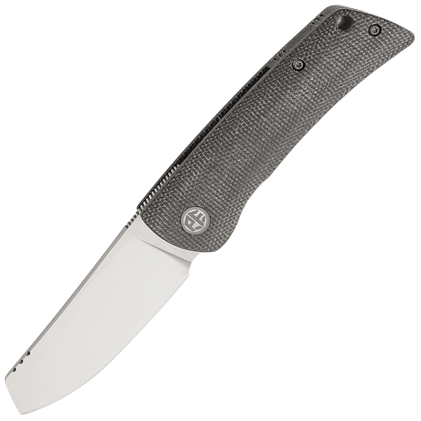 Petrified Fish PFE05DMP Flavorist - Cleaver vreckový nôž 8 cm, Satin, čierna, Micarta