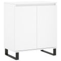 vidaXL Komoda biela 60x35x70 cm spracované drevo
