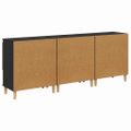 vidaXL Komody 3 ks Čierny dub 60 x 35 x 70 cm Kompozitné drevo