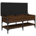 vidaXL Lavička na topánky hnedý dub 102x42x45 cm kompozitné drevo