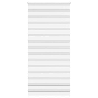 vidaXL Zebra roleta biela 95x200 cm šírka látky 90,9 cm polyester