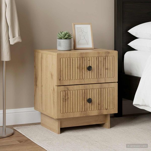 vidaXL Nočný stolík 2 ks Dub artisan 43 x 34,5 x 47,5 cm