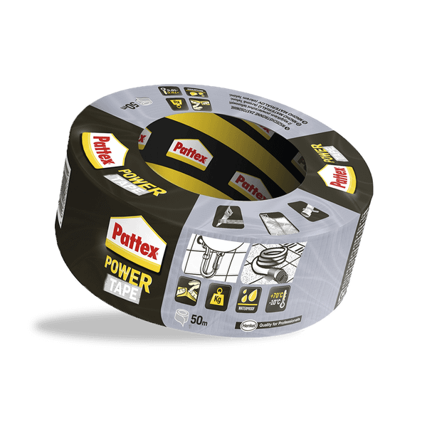 1677469 Pattex Power Tape, stříbrná, 50 m