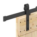 vidaXL Posuvné dvere NARVIK 100 x 210 cm (213,5 cm) Prírodná a čierna