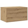 vidaXL Uzavretý box na stelivo dub artisan 80x50x45cm kompozitné drevo