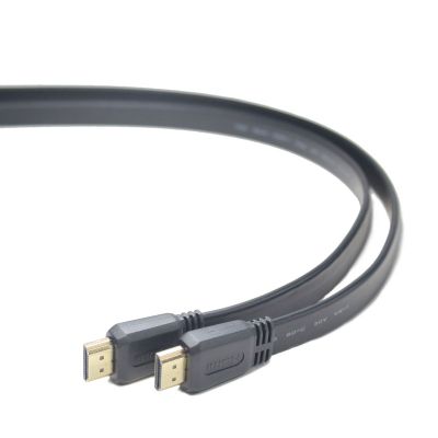 PremiumCord HDMI High Speed + Ethernet plochý kábel, pozlátené konektory, 1,5 m