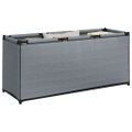 vidaXL Úložný box, sivý 105x34,5x45 cm, látka