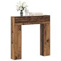 vidaXL Rám krbu Staré drevo 102 x 18 x 100,5 cm Kompozitné drevo