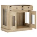 vidaXL Nábytok pre psa Dub sonoma 90 x 47,5 x 80 cm Kompozitné drevo