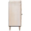 vidaXL Servírovacia skriňa Biela 40 x 33,5 x 75 cm Masívne mango drevo