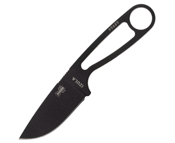 ESEE IZULA-B Black malý nôž na krk 6,7cm, celočierny, uhlíková oceľ