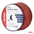 Vodič reproduktora dvojžilový CCA 2x0.75mm2 100m 3.75A AMiO-04457