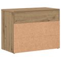 vidaXL Lavica na topánky dub artisan 60x30x45 cm kompozitné drevo