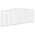 vidaXL Oblúkové gabionové koše 20 ks 400x30x140/160 cm pozink. železo