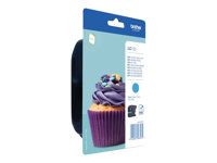Vysoká výťažnosť - azúrová - originálna - blister - atramentová kazeta - pre Brother DCP-J132W, DCP-J172W, DCP-J4110DW, DCP-J552DW, DCP-J752DW