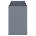 vidaXL Úložisko na 5 košov Wheelie Svetlosivá 340 x 77,5 x 121,5 cm