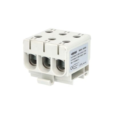 Svorka univerzálna UK 50/3 A, 160A, 1pól., AL/CU, krytá, šedá, na DIN /2090304
