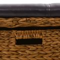 vidaXL Lavica s 2 košíkmi z morskej trávy 71x40x42 cm hnedá