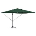 vidaXL Slnečník Zelená 351 x 250 x 253 cm Polyester a hliník