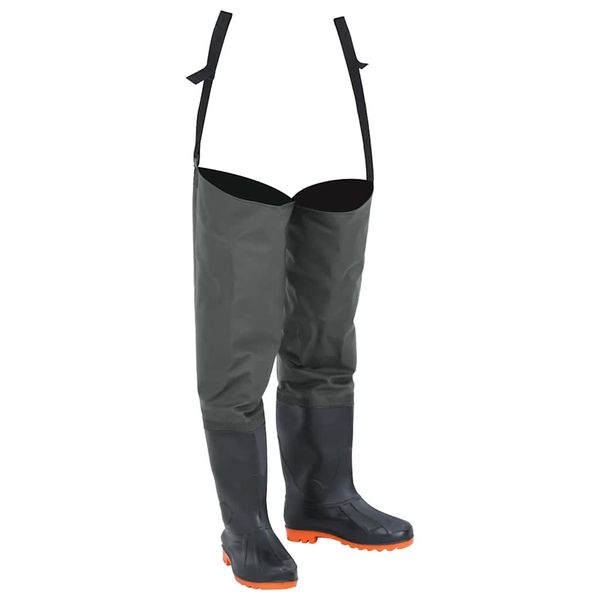 vidaXL Brodiace nohavice tmavozelené veľkosť 41