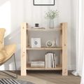 vidaXL Knižnica/Panelová stena 80x35x91 cm masívne borovicové drevo