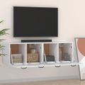 vidaXL Nástenné skrinky 2 ks biele 80x35x36,5 cm spracované drevo