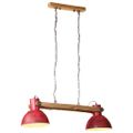 vidaXL Závesná lampa 25 W šmuhovaná červená 85x28x109 cm E27