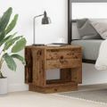 vidaXL Nočný stolík Staré drevo 45 x 34 x 44 cm Kompozitné drevo