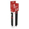 Predĺžovací kábel EMOS P1311PD 1,5m/3 zásuvky/vypínač/uchytenie na stôl/USB/čierny/PVC/1,5mm2