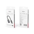 Adaptér YESIDO OTG GS01 TYP-C MALE - USB FEMALE 10CM ČIERNY