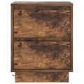 vidaXL Nočný stolík 2 ks Dymová dub 39 x 34,5 x 50 cm Kompozitné drevo