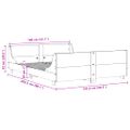 vidaXL Posteľ s matracom voskovo hnedá 140x200 cm masívna borovica