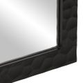 vidaXL Zrkadlo do kúpeľne čierne 50x70x2,5 cm masívny mangovník a sklo