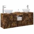 vidaXL Set kabinetov do kúpeľne 3 ks Dymový dub 49,5 x 41 x 64,5 cm