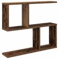 vidaXL Stenná polica Staré drevo 60 x 12 x 50,5 cm Kompozitné drevo