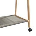 vidaXL Vešiak na oblečenie s policami a kolieskami 132x45,5x155,5 cm