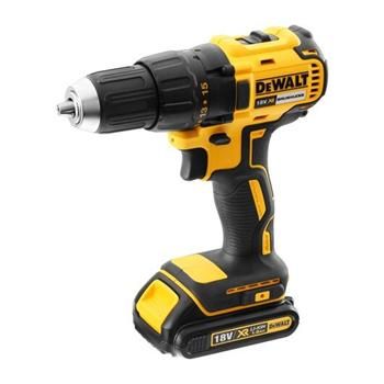 DeWalt Kompaktná vrtačka/šroubovák 18 V XR s bezuhlíkovým motorm – 2 × 1,5 Ah