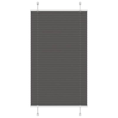 vidaXL plisovaná roleta čierna 75x100 cm Šírka látky 74,4 cm