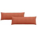 vidaXL Vankúše na pohovku 2 pcs Červenooranžová 120 x 40 cm