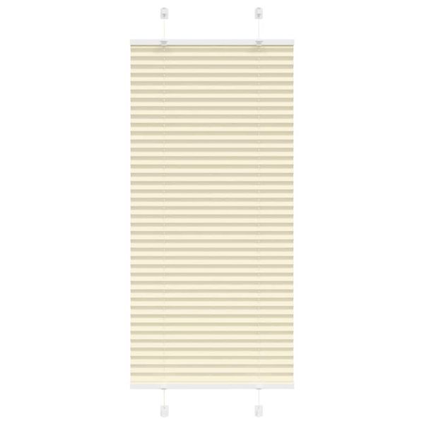 vidaXL plisovaná roleta krémová 65x100 cm Šírka látky 64,4 cm