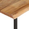 vidaXL Vešiak so živou hranou 100x35x22 cm masívne akáciové drevo