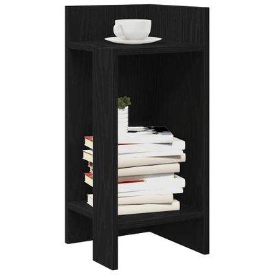vidaXL Bočné stolíky 2 ks s policou čierny 25,5x27x60 cm