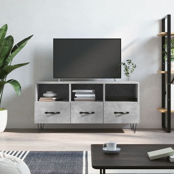 vidaXL TV skrinka betónovosivá 102x36x50 cm kompozitné drevo