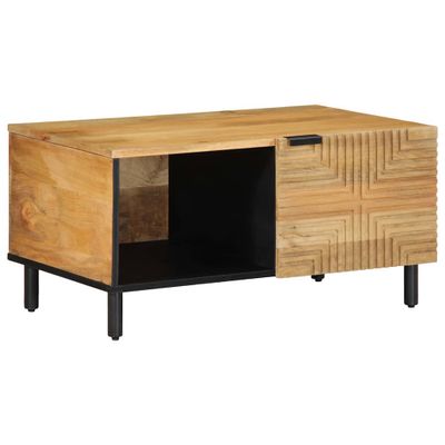 vidaXL Konferenčný stolík Hnedý 80x50x40 cm Masívne drevo Mango