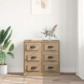 vidaXL Servírovacia skriňa Remeselný dub 70 x 35,5 x 67,5 cm